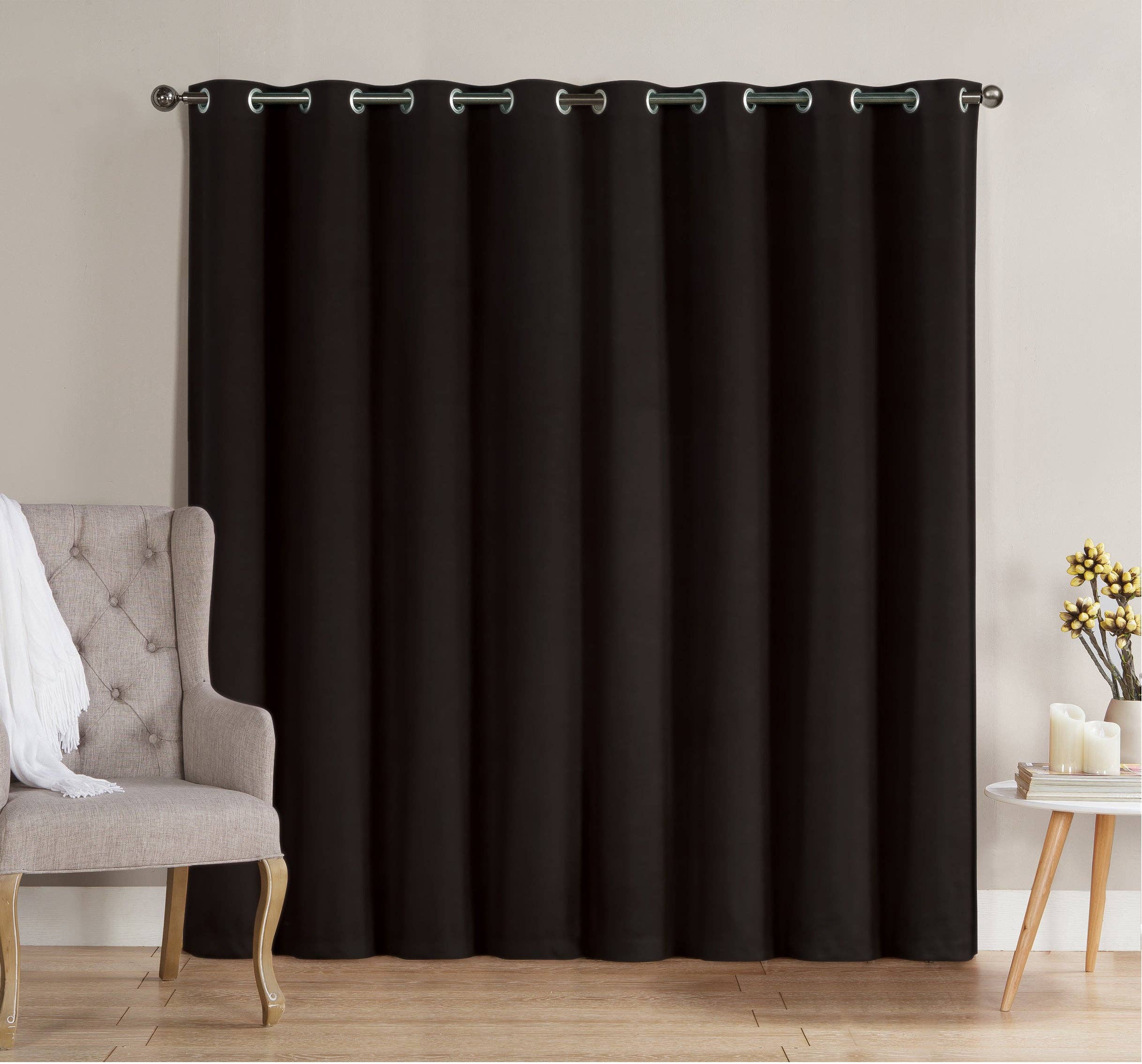 Linen Mart - Wholesale Curtain - Solid Grommet Top Thermal Insulated Blackout Window Curtain6