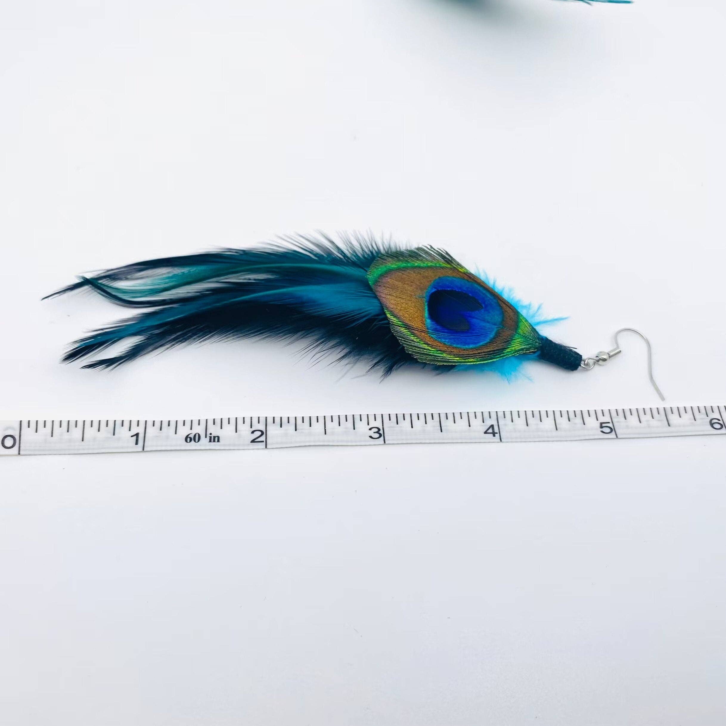 Mio Queena - Wholesale Dangle Earrings - Peacock Feather Earrings1