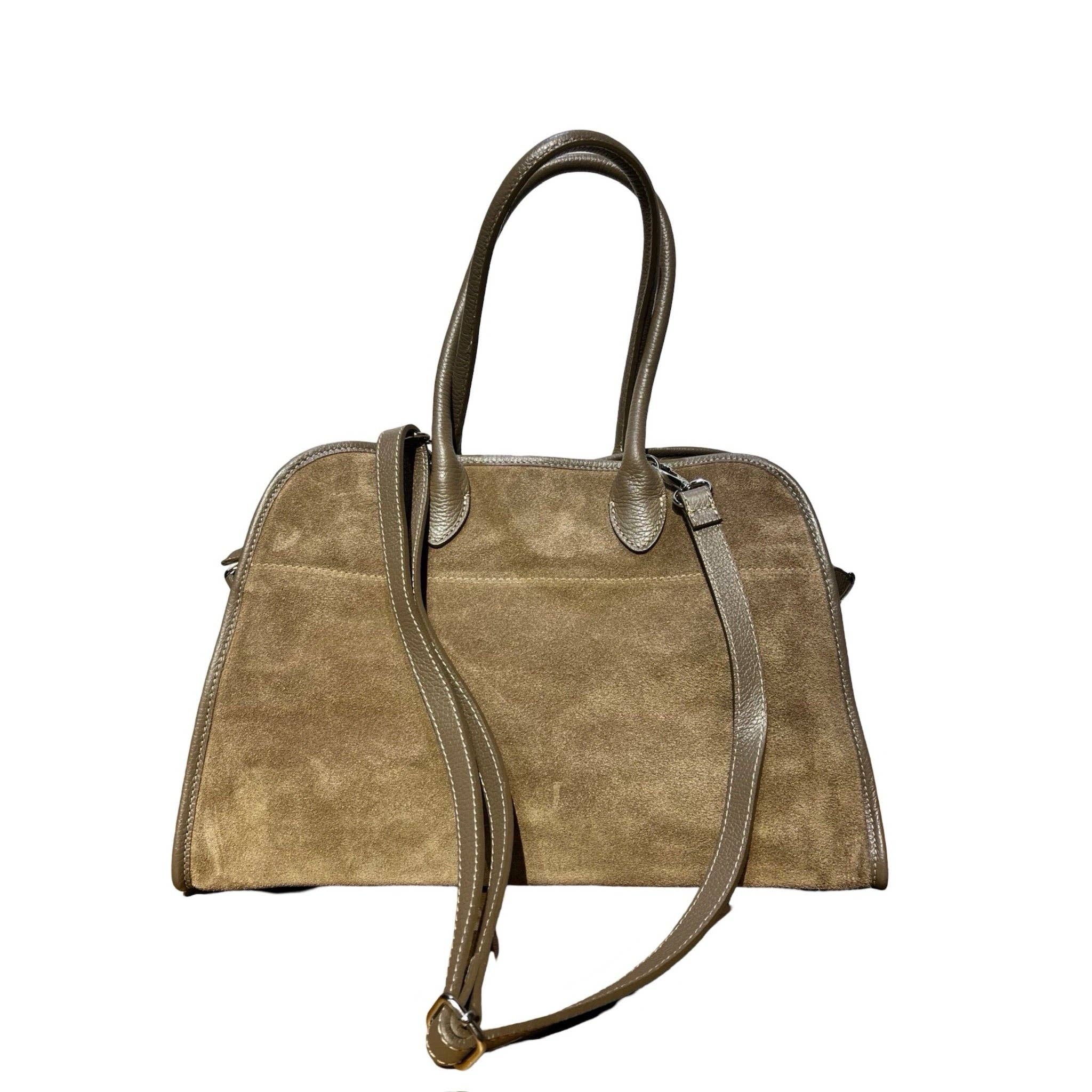 Louisa lee - Wholesale Top Handle Bag - Women's - BENNIE SUEDE LEATHER SHOULDER BAG2