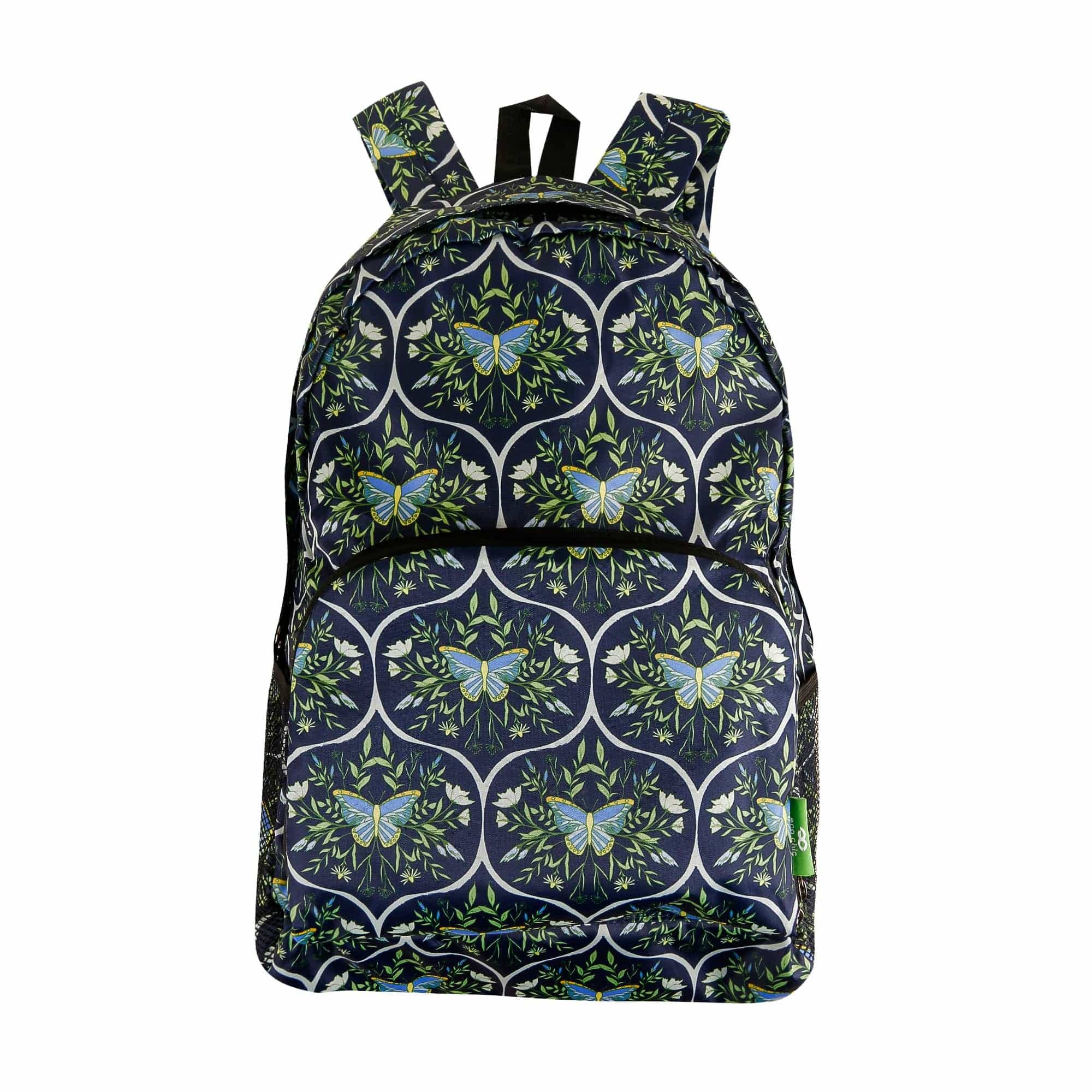 Eco Chic - Wholesale Backpack - Women's - Eco Chic Lightweight Foldable Backpack Butterflies0