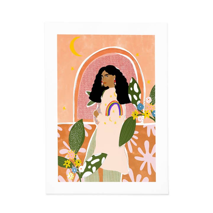 Impression artistique de chandail arc-en-ciel pour la vente par Alja Horvat d.o.o.