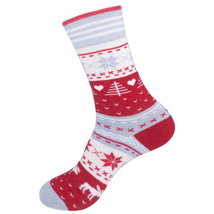 Funatic - About Face Designs - Nice Enough Merch Co - Wholesale Socks - Unisex - Christmas Moose Socks | Funatic1