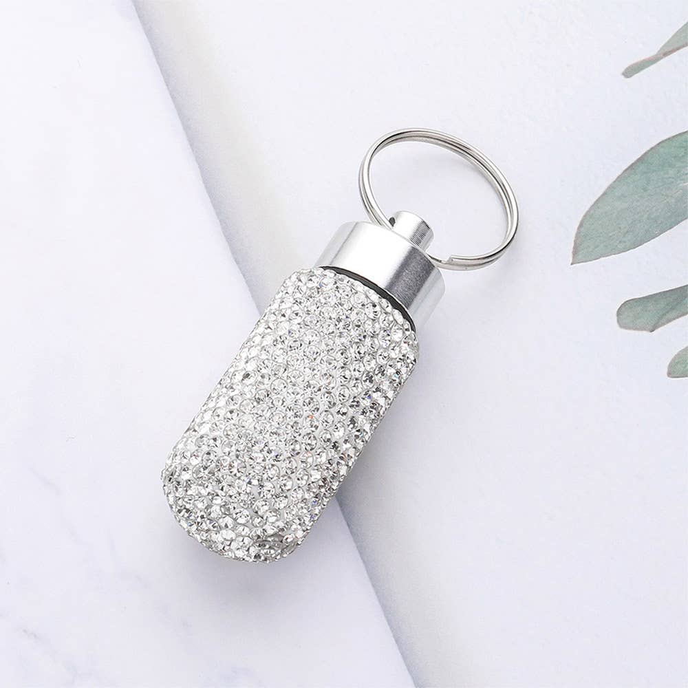 Sensibling Corp. - Wholesale Keychain - Women's - Bling Mini Pill Case Keychain
2
