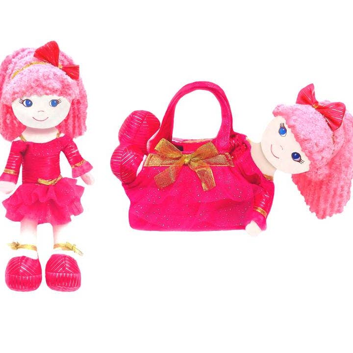 GirlzNDollz - Wholesale Doll - Kids - Leila Dancer Rag Doll with Purse