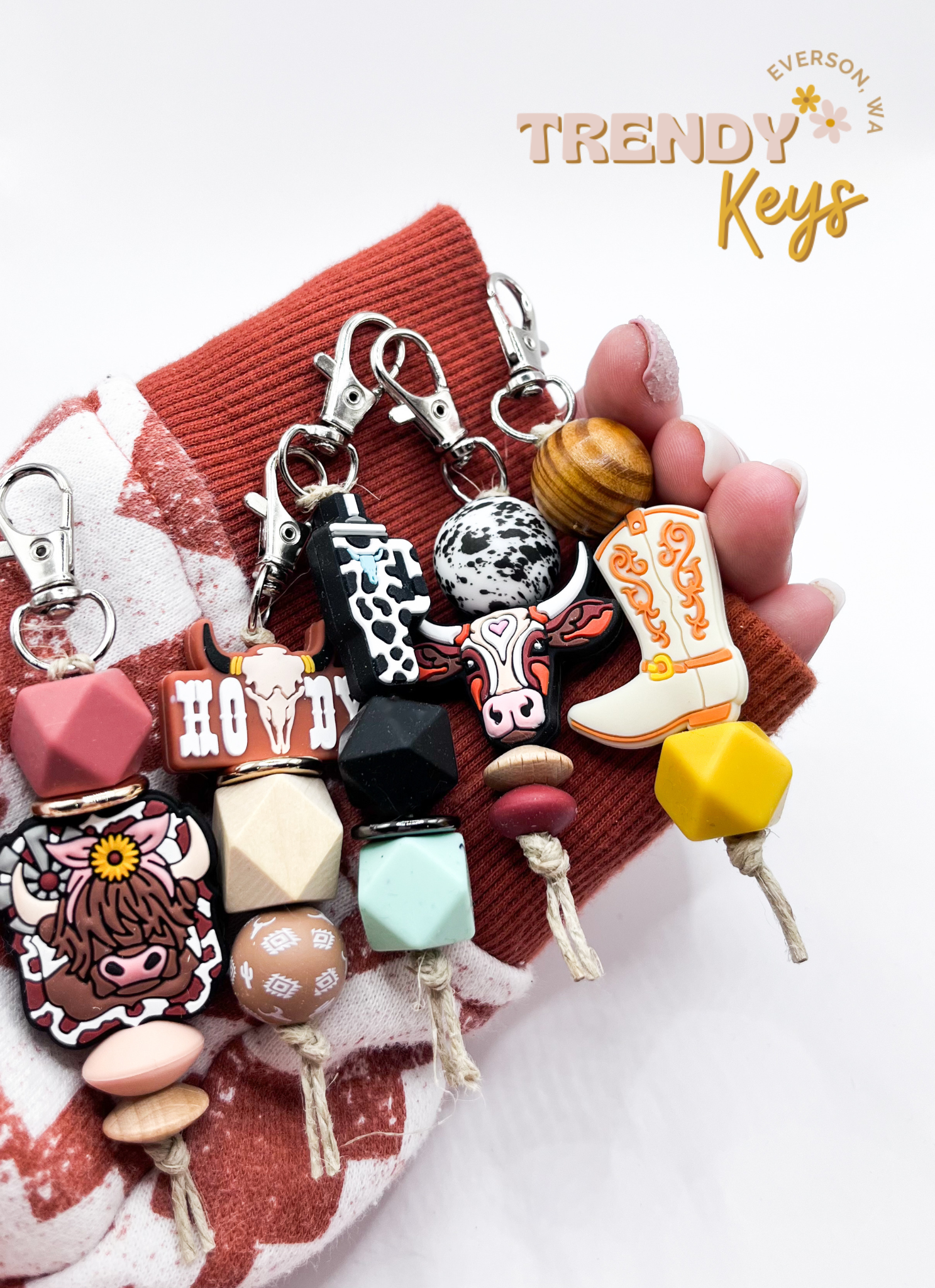 TrendyKeys - Vente Porte-clés – femme - Porte-clés à breloques Minimalist Bag14