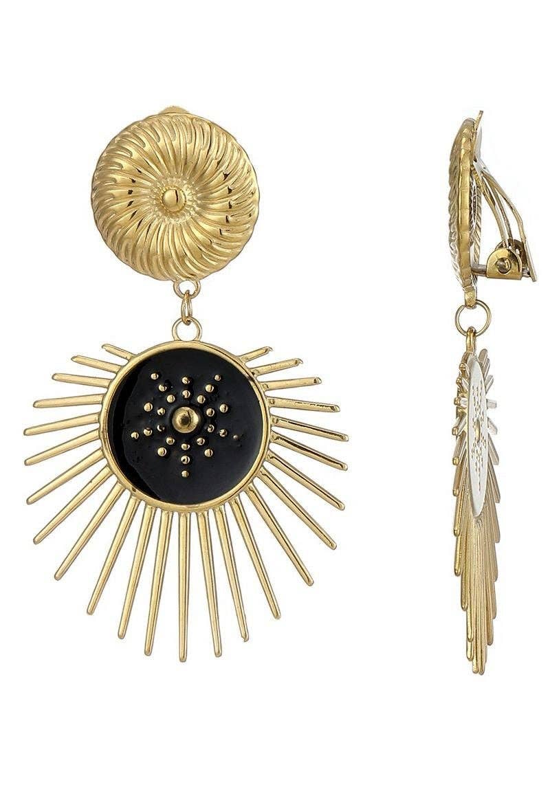 BELLE MISS - Wholesale Clip-On Earrings - Zeynep clip-on earrings in stainless steel2