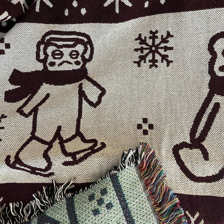 Frogblobs - Wholesale Throw Blanket - Winter Frog Tapestry Blanket3