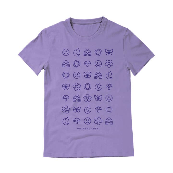 Favorite Things Purple Tee for wholesale by Whateva Lola