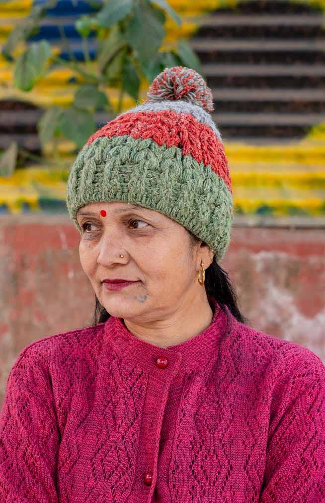 Ganesh Himal Trading – wholesale Beanie – Women's – Hemp + Wool Knit Hat, fleece lined1