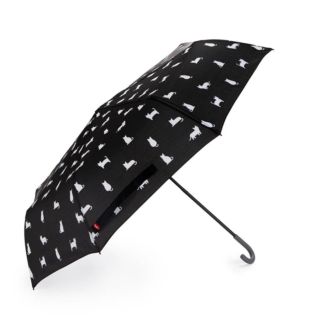 Balvi - Vendita all'ingrosso Ombrello - Donna - Ombrello Meowmbrella nero con copertura in nylon2