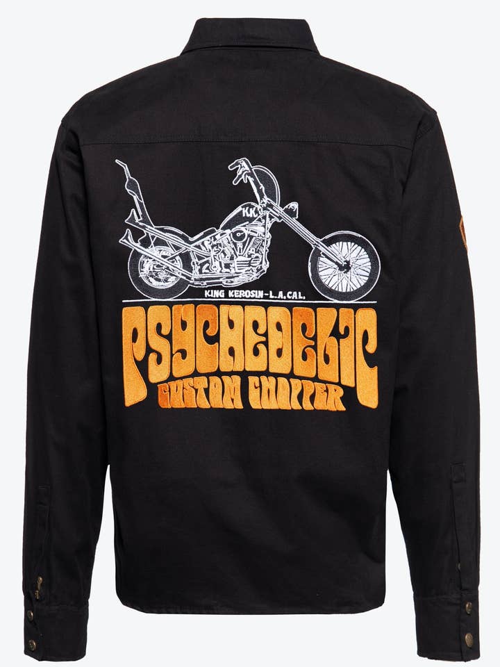 Functioneel overhemd «K.K. Adventure Gear - Psychedelic Custom Chopper» voor wholesale door KING KEROSIN