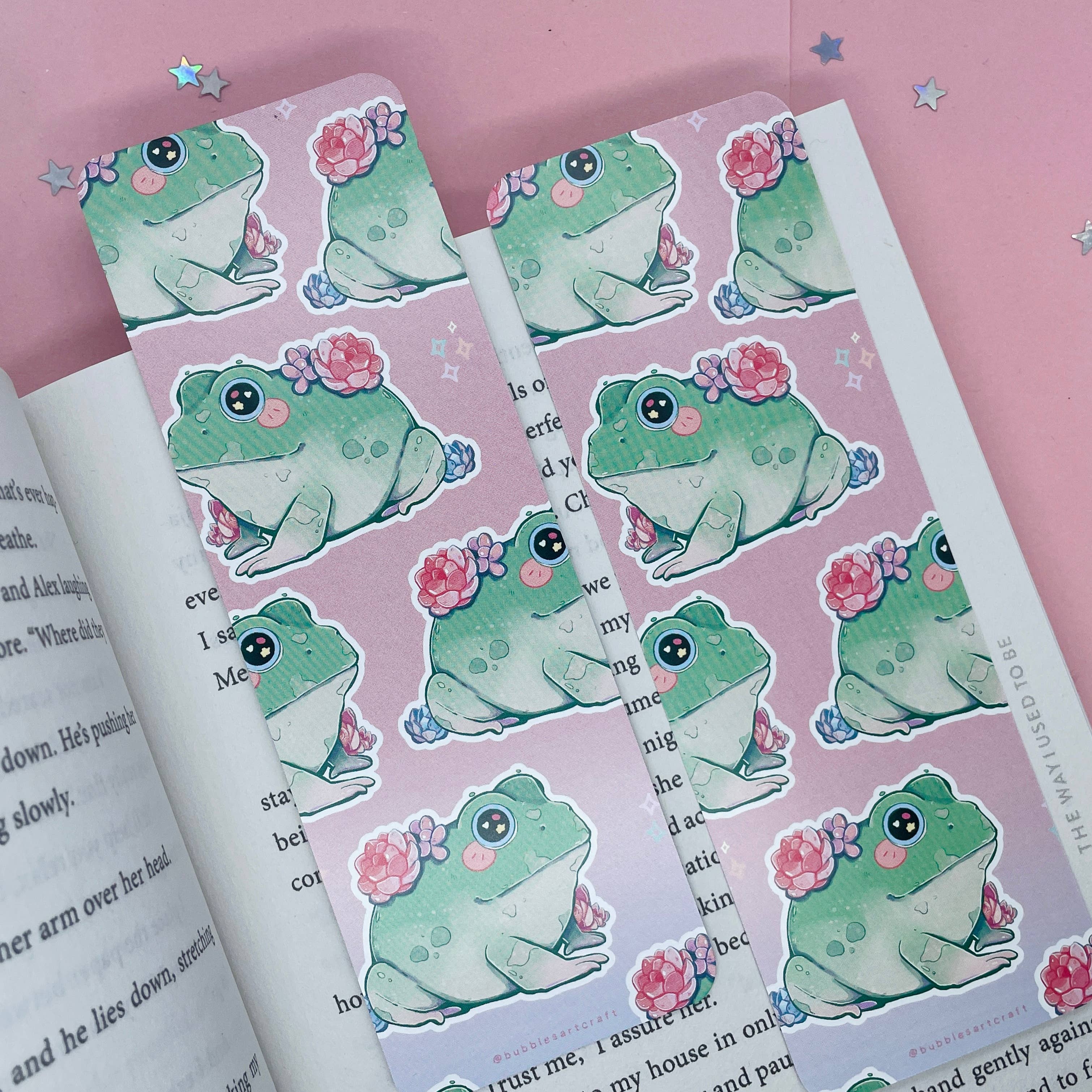 BubblesArtCraft - Vendita all'ingrosso Segnalibro - Segnalibro a forma di rana succulenta | kawaii | Segnalibro carino |4