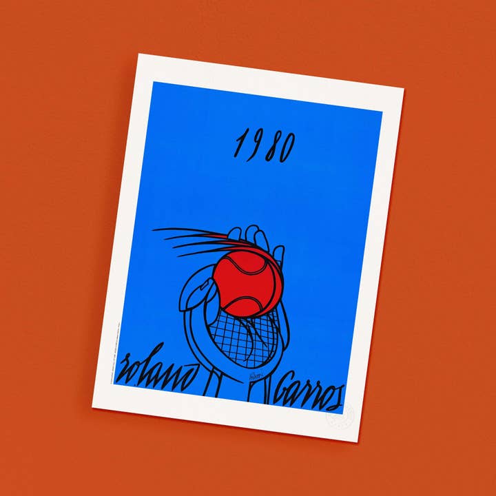 Oneart - Wholesale Poster - Roland-Garros Poster Valerio Adami, 1980 FFT0001- FFT00012