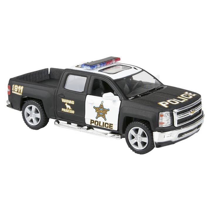 La Luna Bella - Toys - Wholesale Toy Car/Truck - Kids - 5" DIE-CAST 2014 CHEVY SILVERADO POLICE - LLB Toys