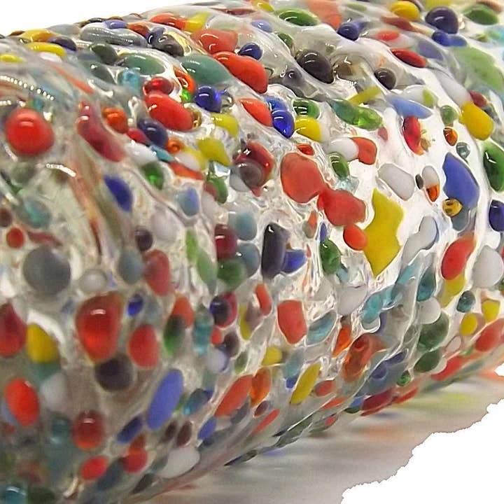 MEXTEQUIL - Wholesale Shot Glass - MEXTEQUIL Hand Blown Shot Glasses Set of 4 2 Oz -Confetti3