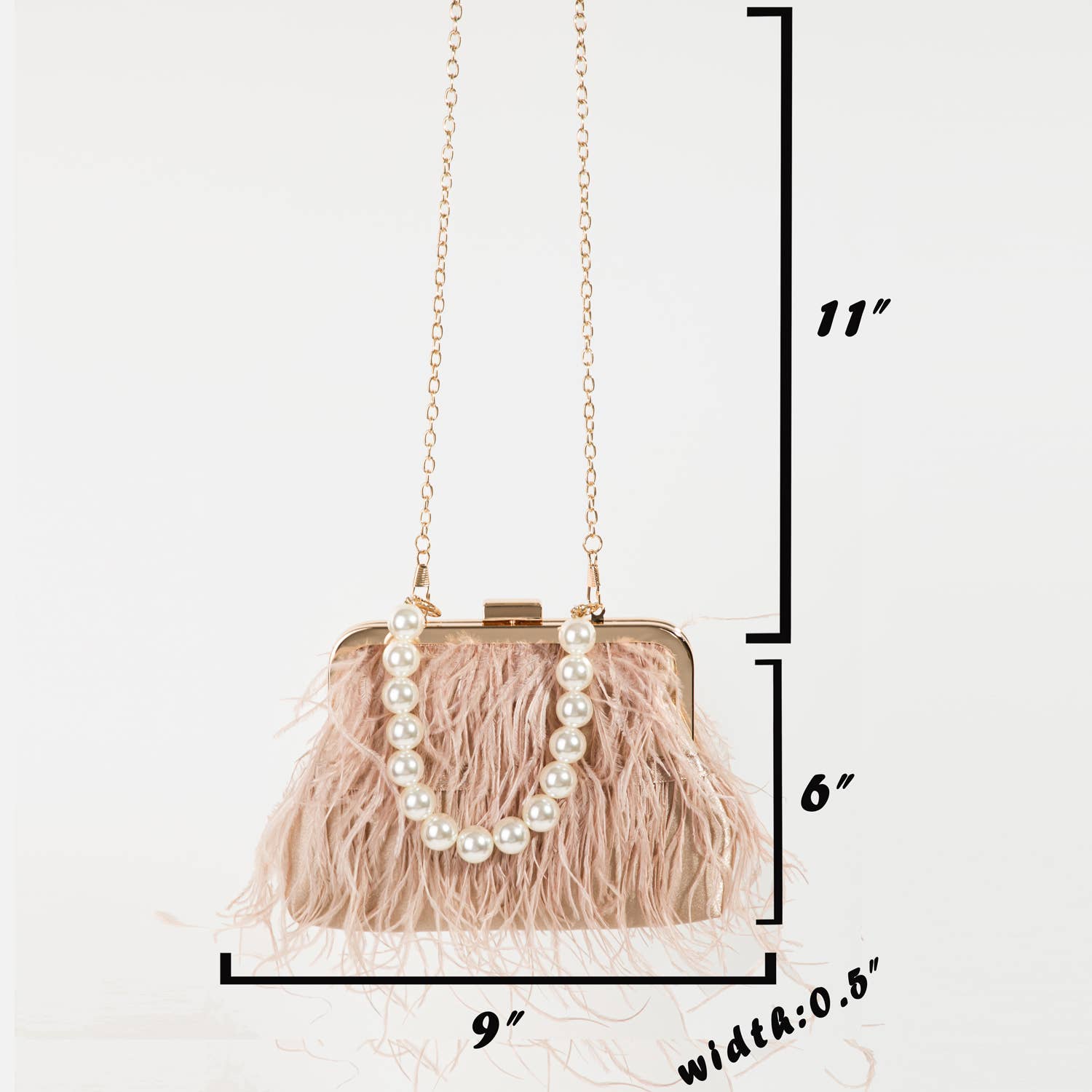 Collections by Fame Accessories - Wholesale Clutch Bag - Women's - Feather Fringe Clutch Bag2