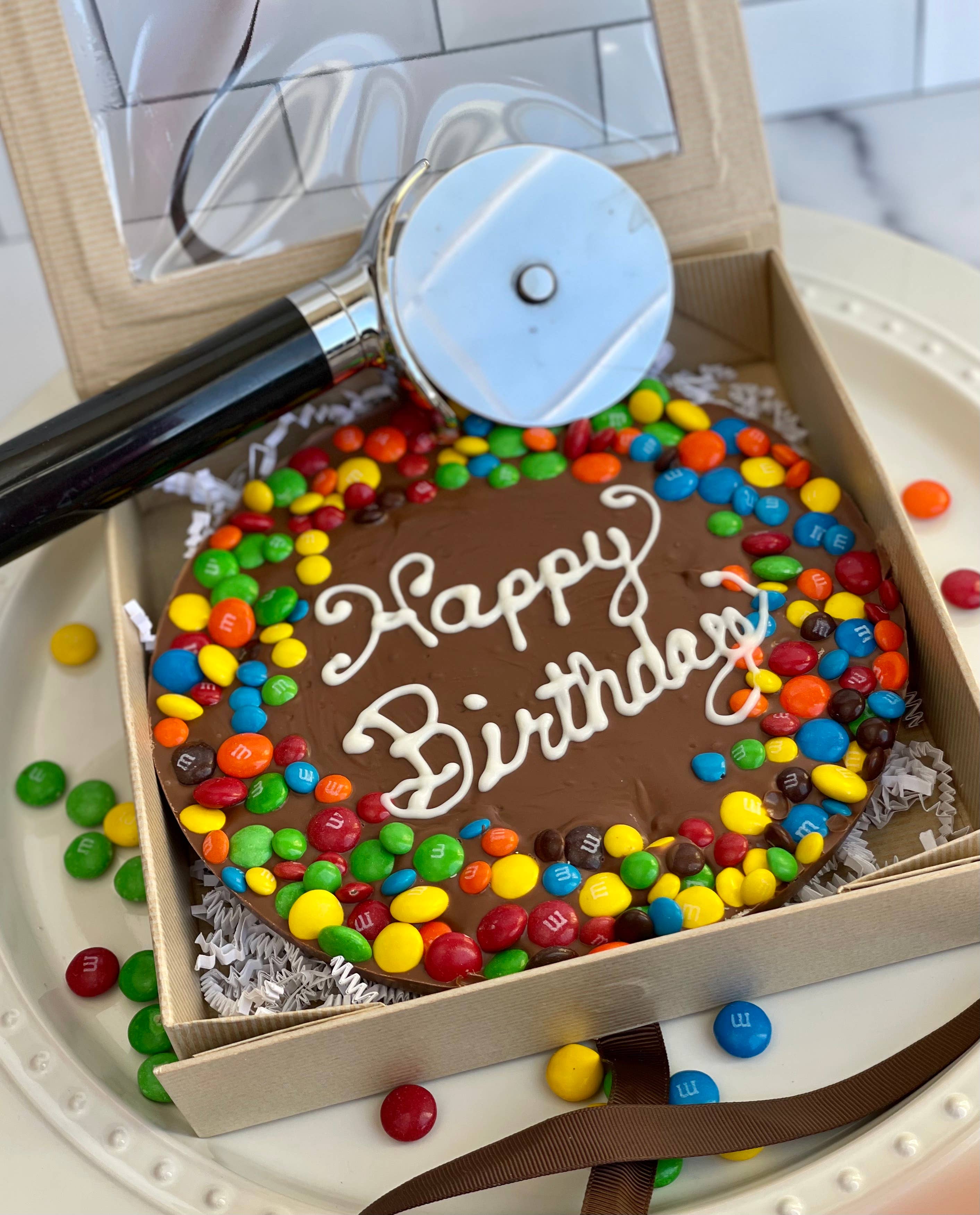 Chocolates Unlimited by Denise - Wholesale Chocolate Box - Happy Birthday Chocolate Pizza Box1