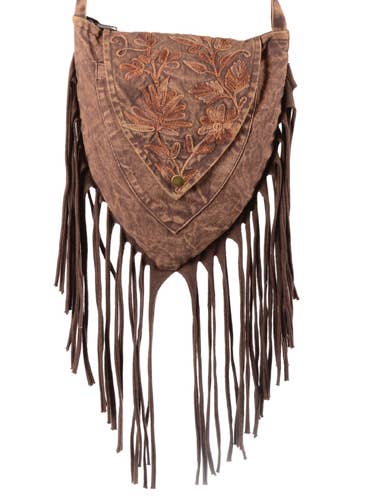 Dreieckige Boho-Umhängetasche | Stonewashed Baumwolle | Handgefertigt für den Großhandel von Earth Divas