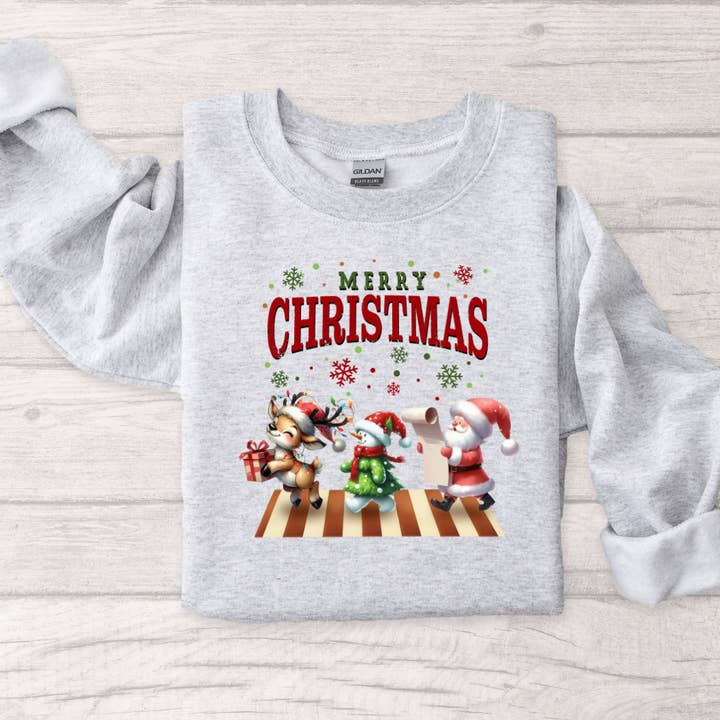 Frohe Weihnachten Sweatshirt für den Großhandel von Londas Tees and Tumblers