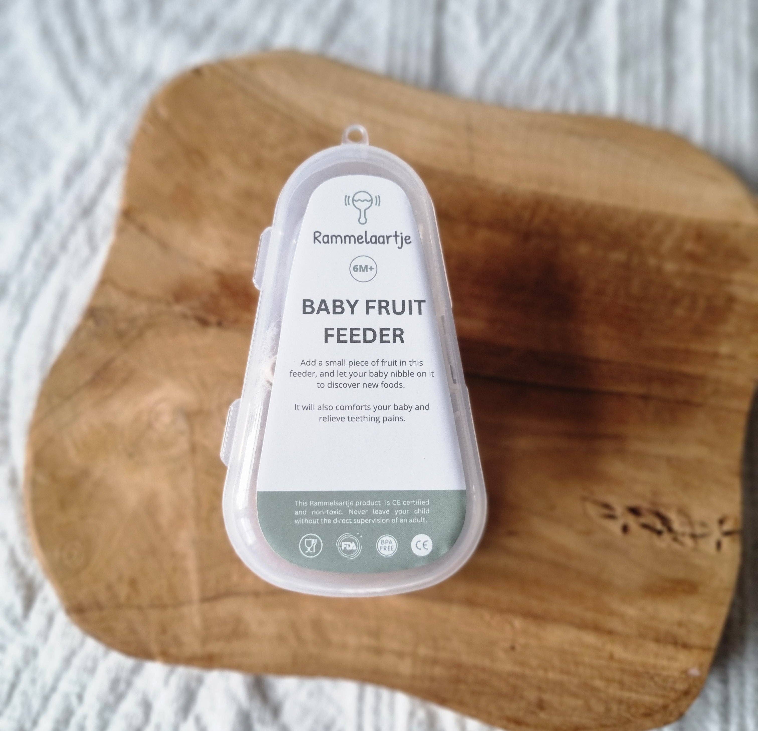 Rammelaartje - Wholesale Teether (Not Clip-On) - Baby - Fruit Food Pacifier - Beige Dotted3