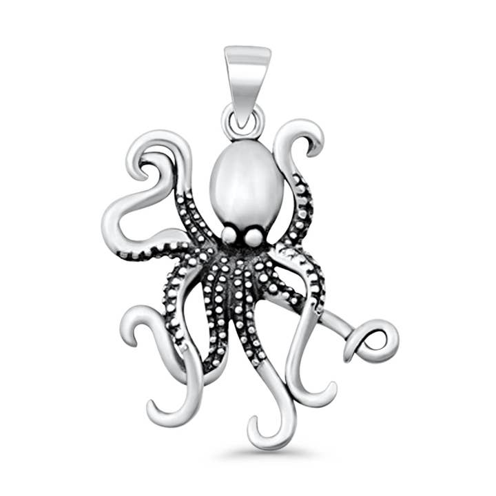 Octopus Oxidized Pendant for wholesale by Blue Apple Imports