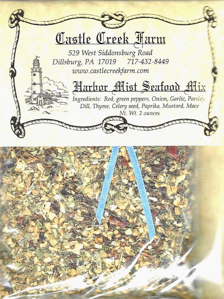 Mélange pour trempette aux fruits de mer Harbor Mist pour la vente par Castle Creek Farm.