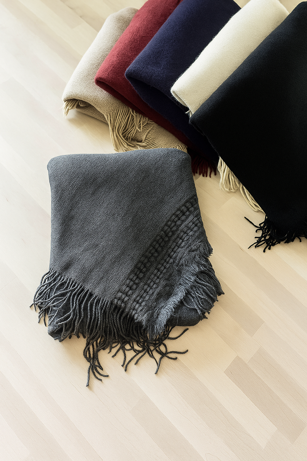 Fennco Styles - Wholesale Poncho - Women's - Knit Fringed Hooded Poncho5