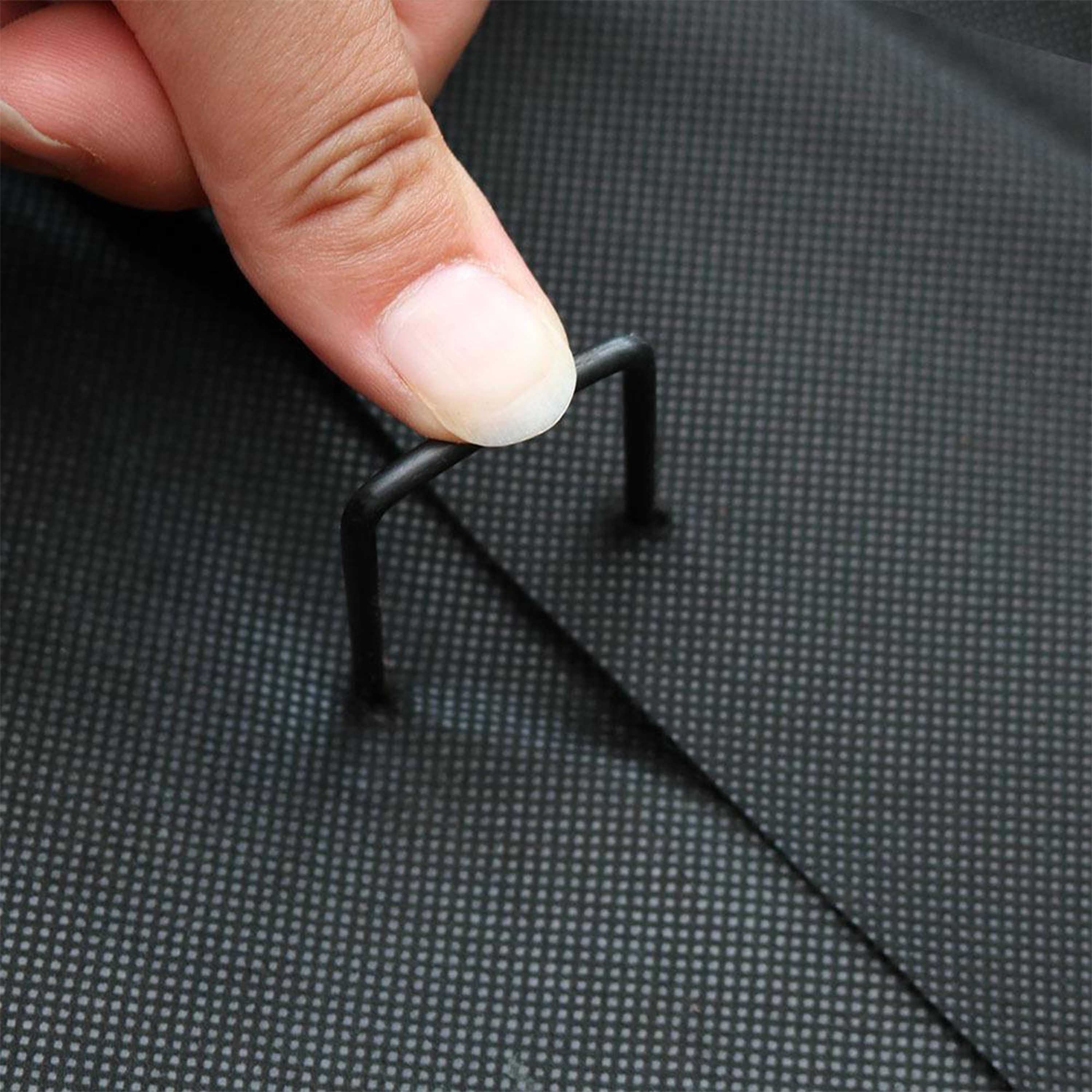 Sunnydaze Decor - Vente Piquets de jardin/pelouse - Ensemble de 100 agrafes de jardin/paysage en acier galvanisé de 30 cm5