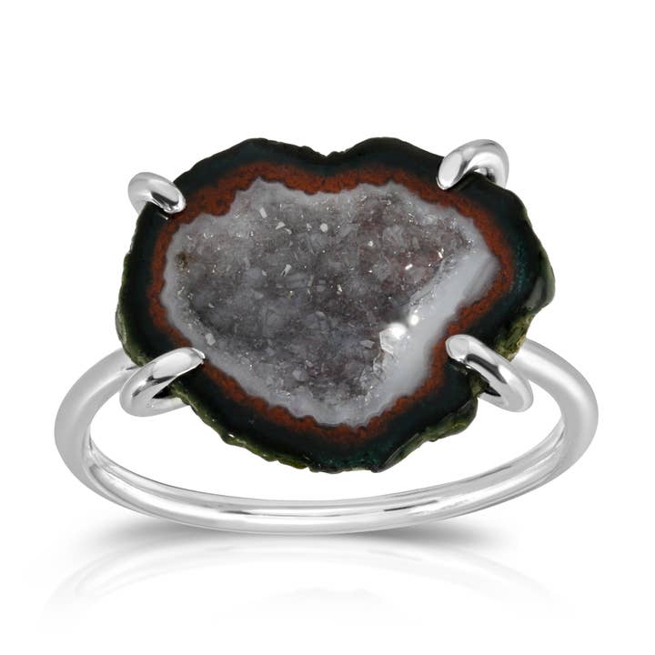 Heather Hawkins - Wholesale Cocktail/Statement Ring - Drusy Geode Ring - 14K Gold-Filled or Sterling Silver3