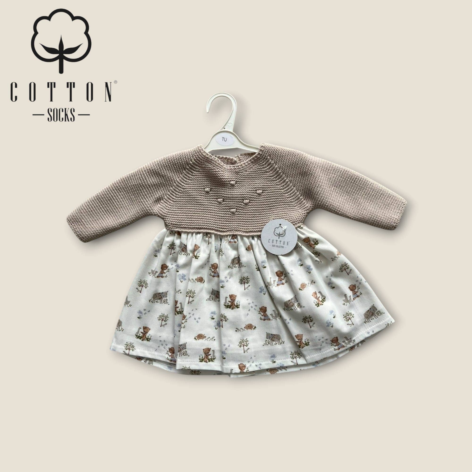 Cotton Socks – wholesale Klänning - Baby – 789 Stickad klänning med 100% bomullstyg0