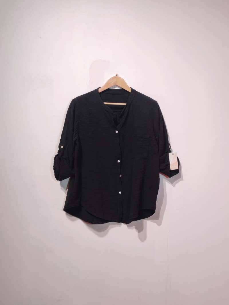 Pomelo paris - Vendita all'ingrosso Camicia button down - Donna - Camicia leggera in cotone gas0