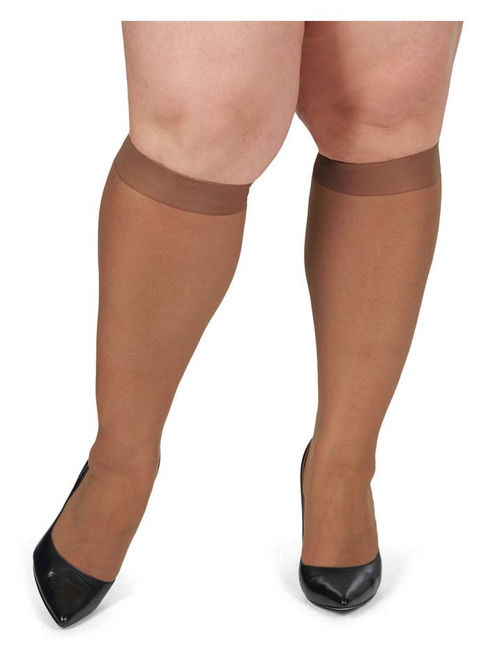 Infinity Classics International Inc. - Vente Bas – femme - Lot de 2 bas à hauteur du genou Energizing Plus Size17