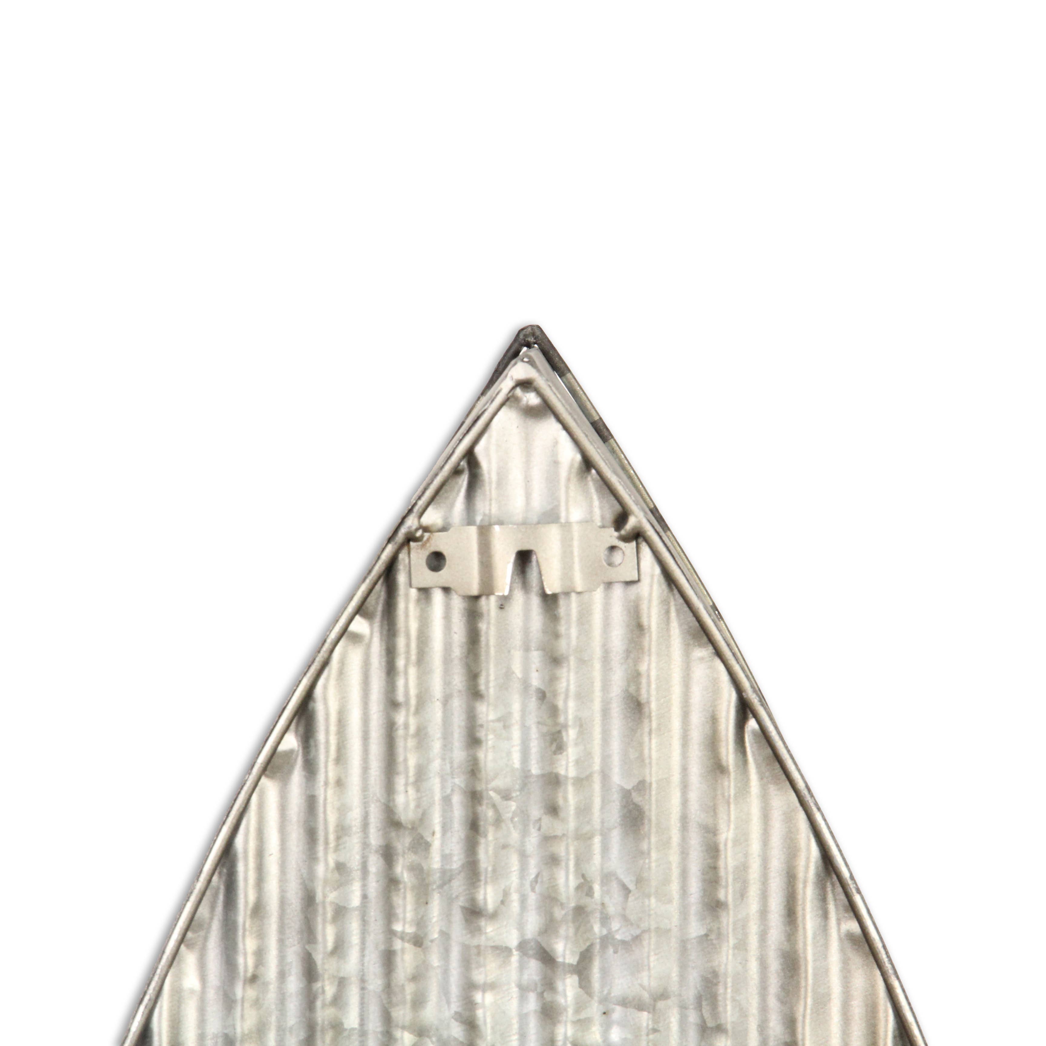 Cheungs Home Decor - Wholesale Wall Mounted Shelf - Alessia Galvanized & Wood Hanging Boat Shelf4