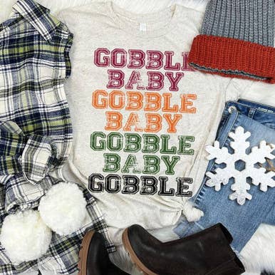 Trendy Transfers - Wholesale Sublimation Transfer - Gobble Baby Gobble Baby Gobble DTF Heat Transfer0