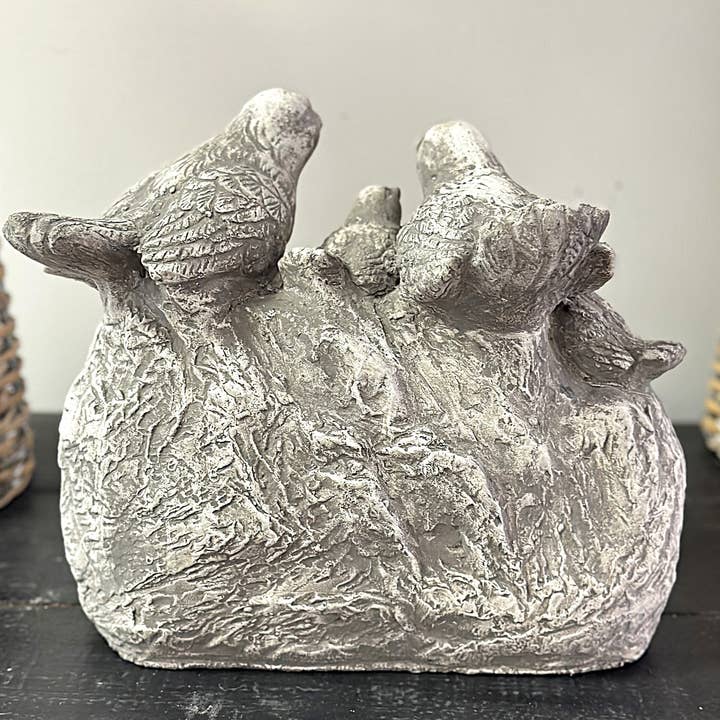 Vagabond Vintage - Wholesale Outdoor Sign - Cement Birds Statue Welcome Sign