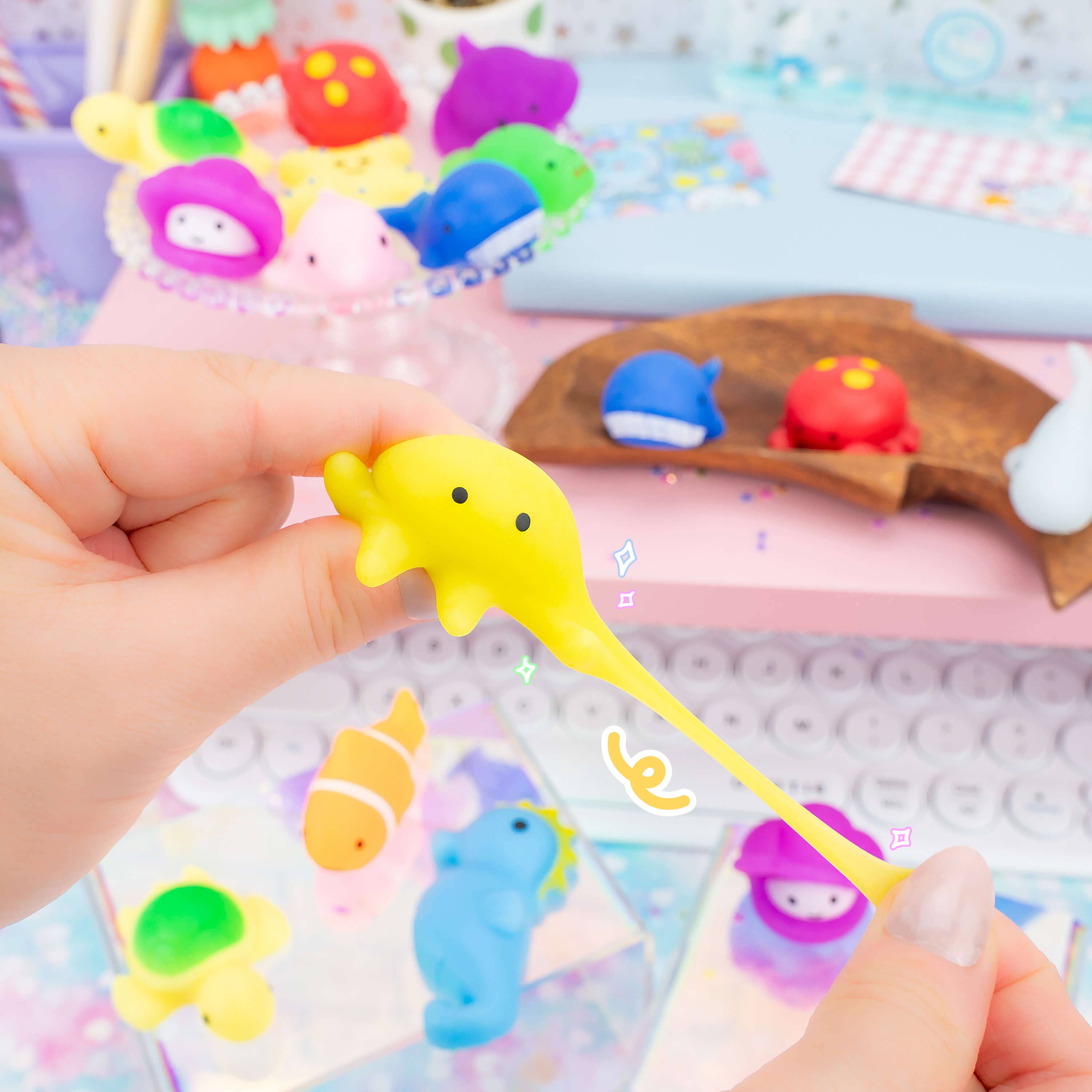 Kawaii Slime Company - Wholesale Squishy Toy - Kids & Baby - Marine Pals Mochi Squishy (100pcs/case)1