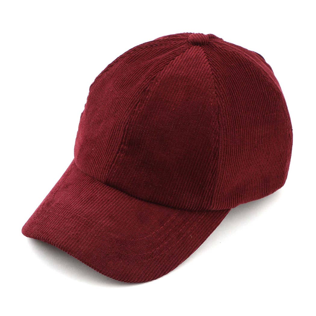 Fashion City - Wholesale Ponytail Cap - Women's - Corduroy Criss-Cross Pony Cap6