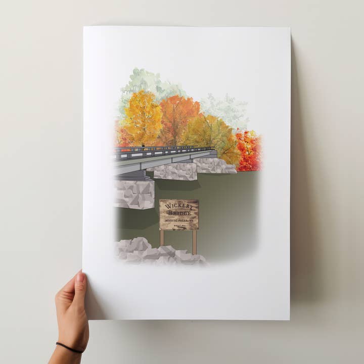 Fictie geïnspireerd - Wickery Bridge voor wholesale door Fox Burrow Designs