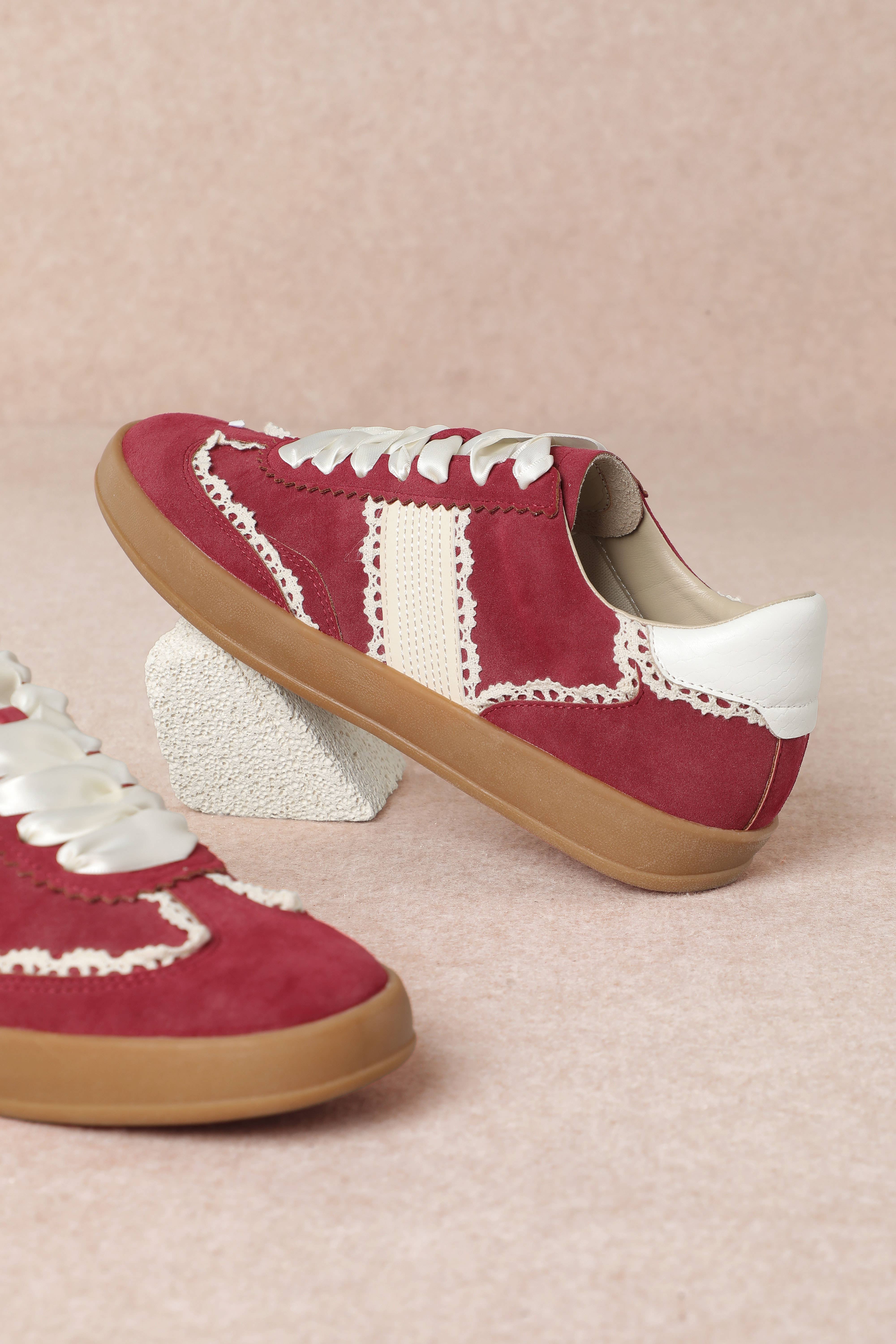 CCOCCI - Wholesale Lifestyle Sneakers - Women's - DIXIE SNEAKER SIDE STRAP LACE-UP COURT21