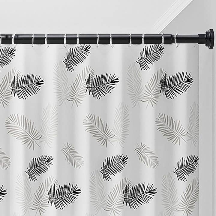 home mart goods – wholesale Gardinstång – 107 cm-183 cm Noir Svart Metall Duschdraperistång med Spänning