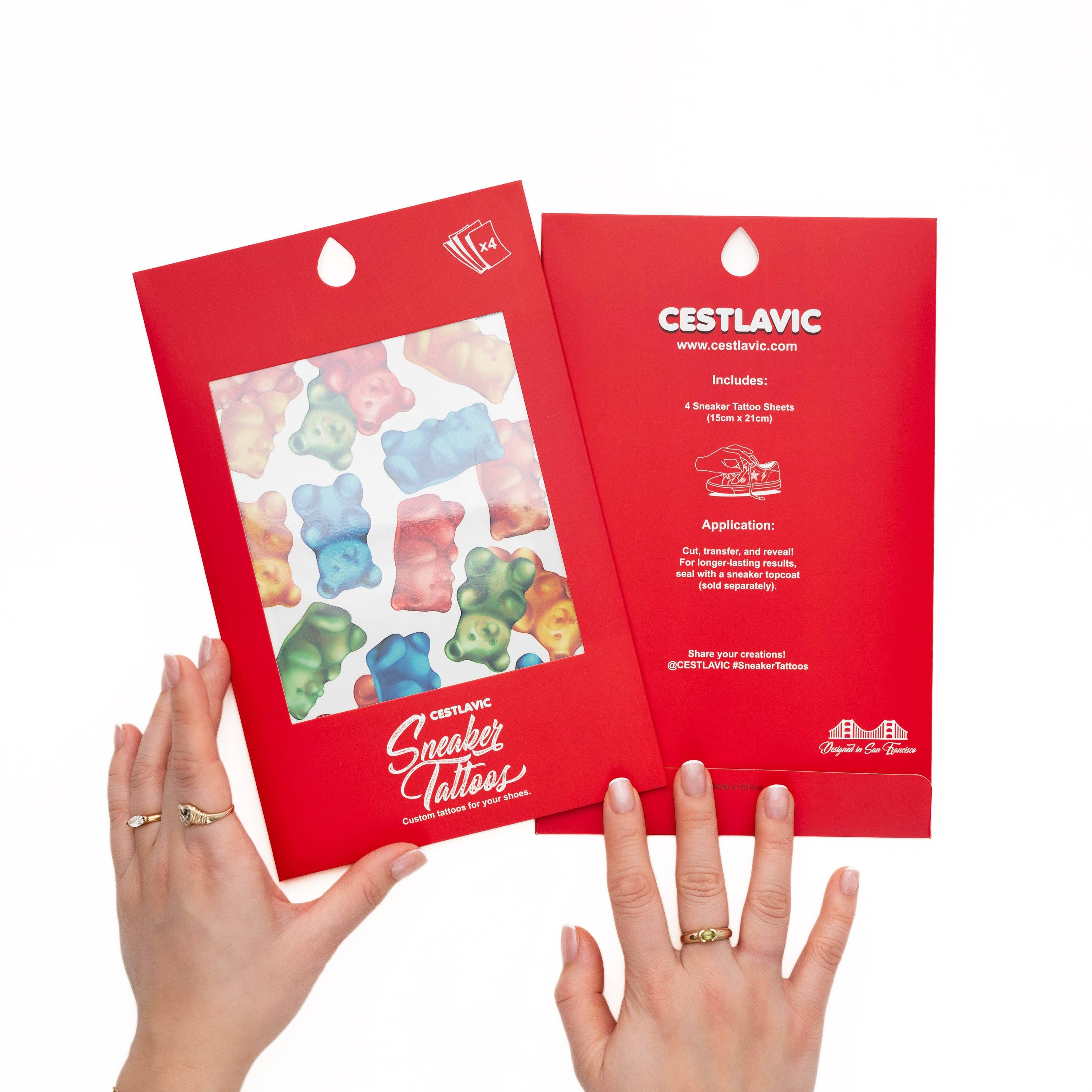 Cestlavic – Großhandel Temporäre Tattoos – Porzellan-Schlangen Sneaker-Tattoos®6