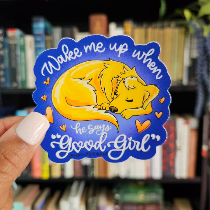 Nerd Lady Designs - Wholesale Sticker - Romantic Dog Sticker1