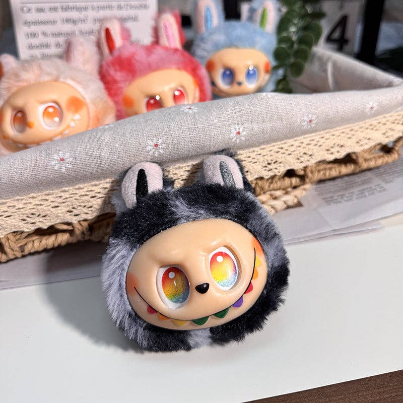 Auraquise - Vente Porte-clés – femme - Porte-clés en peluche tie-dye Lalububu Accessoire mignon pour sac et clés de voiture1