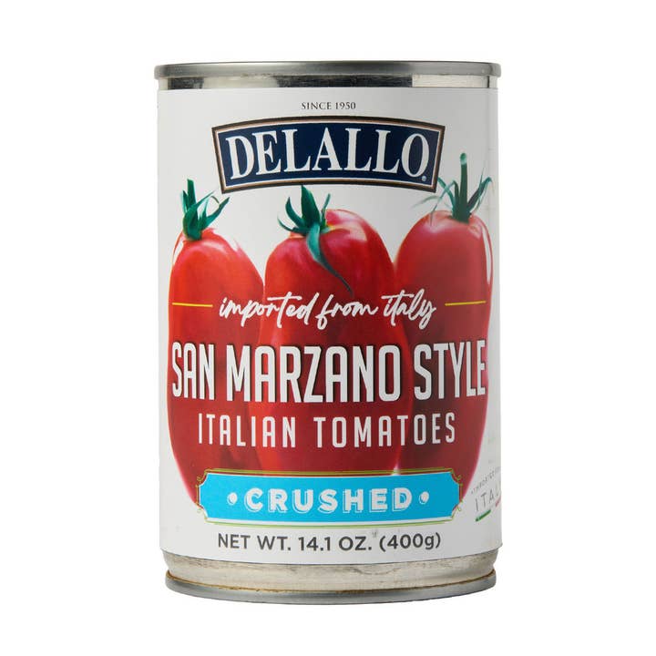 San Marzano Style Crushed Tomatoes (14 oz.) for wholesale by Delallo
