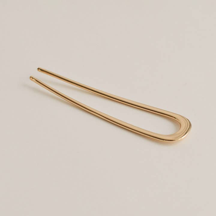 nar'sha - Wholesale Hair Pin - Minimalist Bent U-Shaped Hair Stick | Gold1