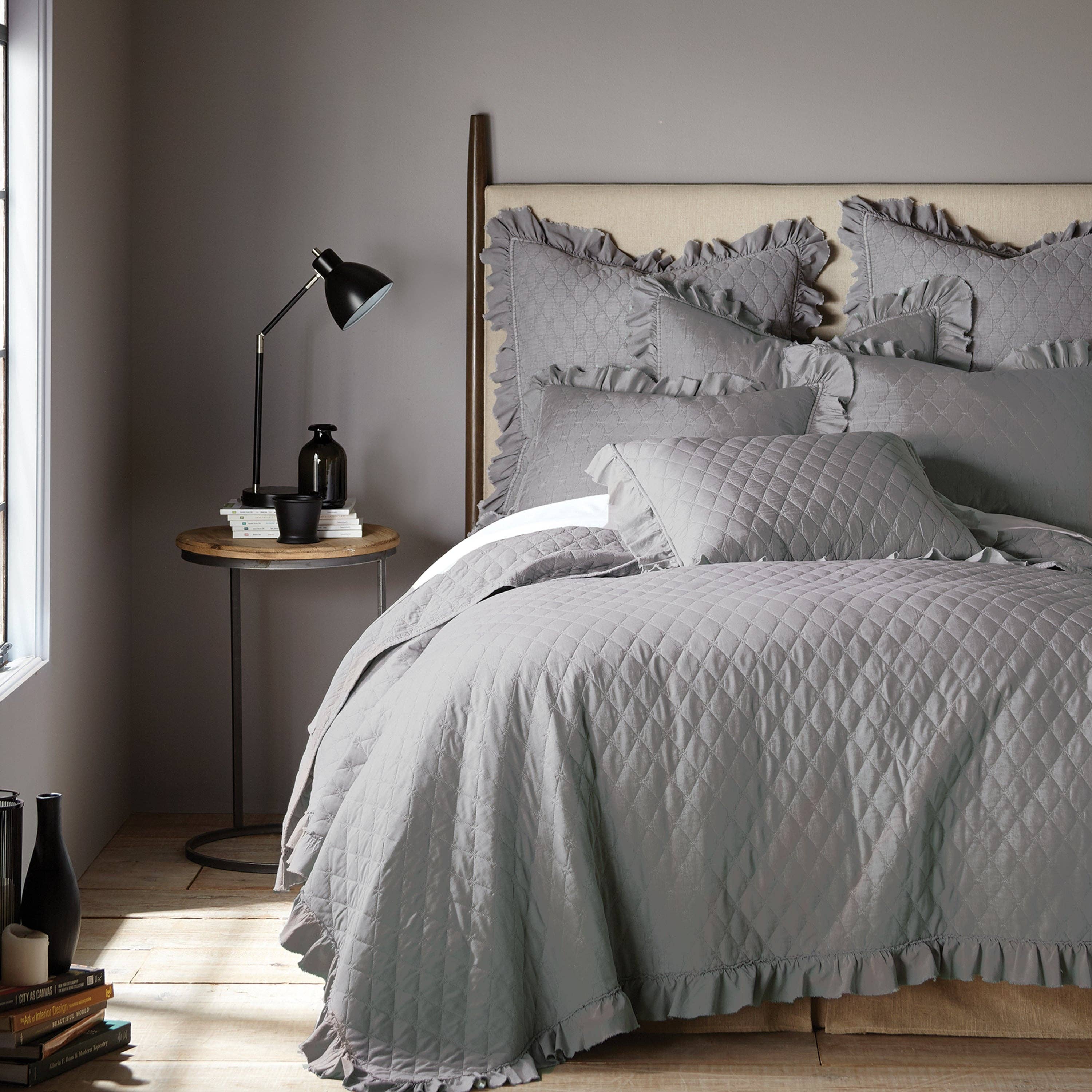 Stonewash Grey Quilt Set for wholesale on Faire2