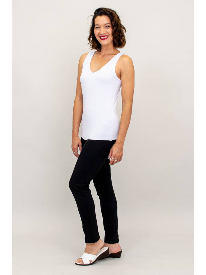 Blue Sky Clothing Co LLC - Wholesale Tank Top - Women's - Reanna Tank, Snow White, Bamboo6