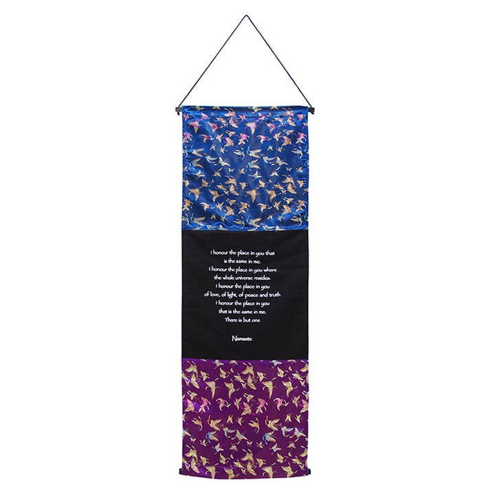 Natures Artifacts Inc - Wholesale Banner - Namaste Wall Banner | Meditation Banner2