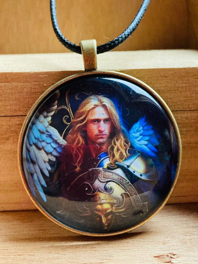 Archangel Michael Pendant - Archangelpendant EP053 for wholesale by Elysium Pendants