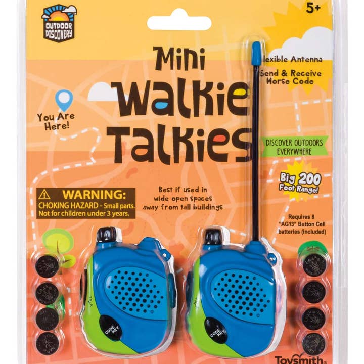 Outdoor Discovery Mini Walkie Talkie - Set of 2 and other Purchase Wholesale discovery. Free Returns & Net 60 Terms on Faire trending on Faire.